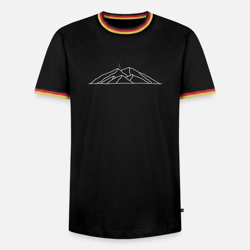 Evolution zum Luggage Trek - Männer Kontrast-T-Shirt - Schwarz/Dreifarbig