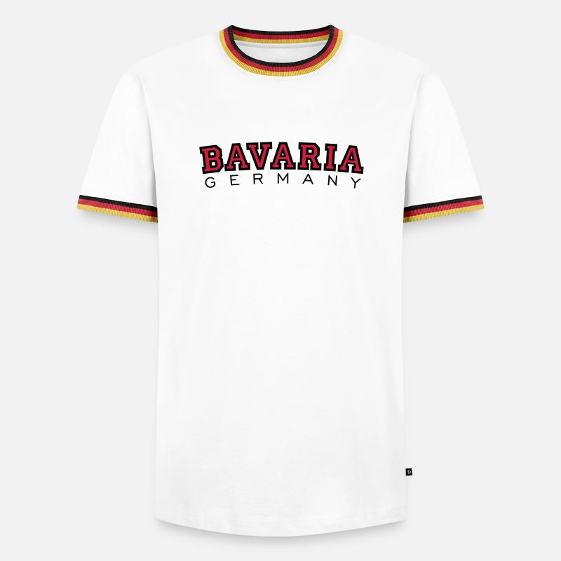 Bavaria Germany - Men's Ringer Shirt - white/tricolour