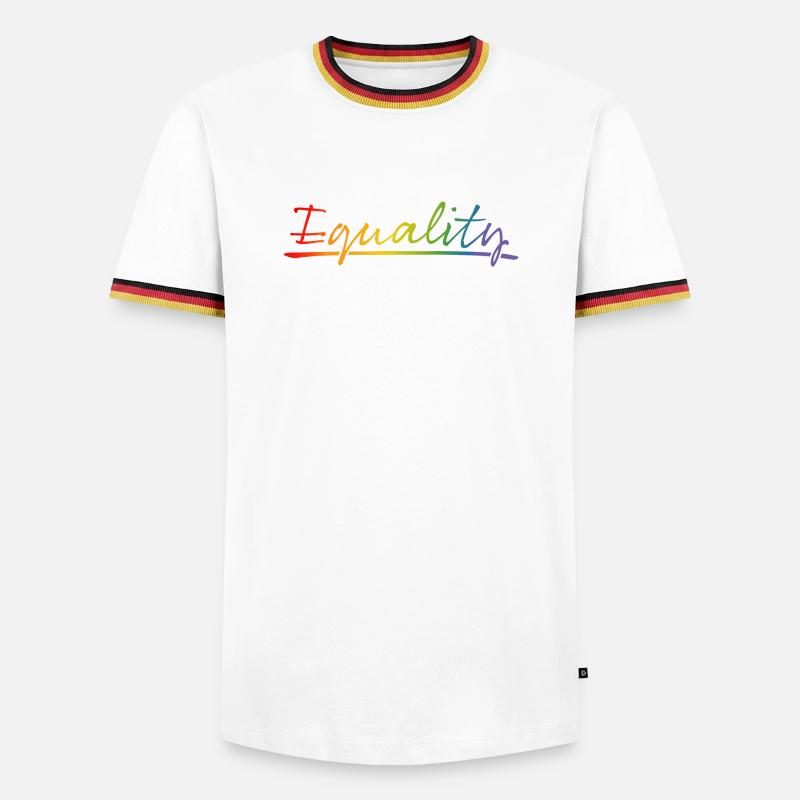 Pride Equality - Men's Ringer Shirt - white/tricolour
