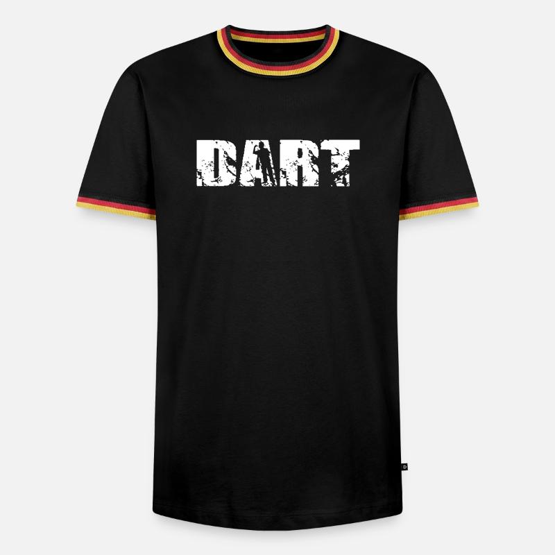 Classic Dart Design - Men's Ringer Shirt - black/tricolour