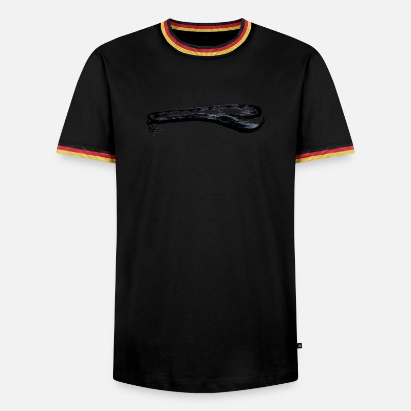 dicker Löffel - Männer Kontrast-T-Shirt - Weiß/Dreifarbig