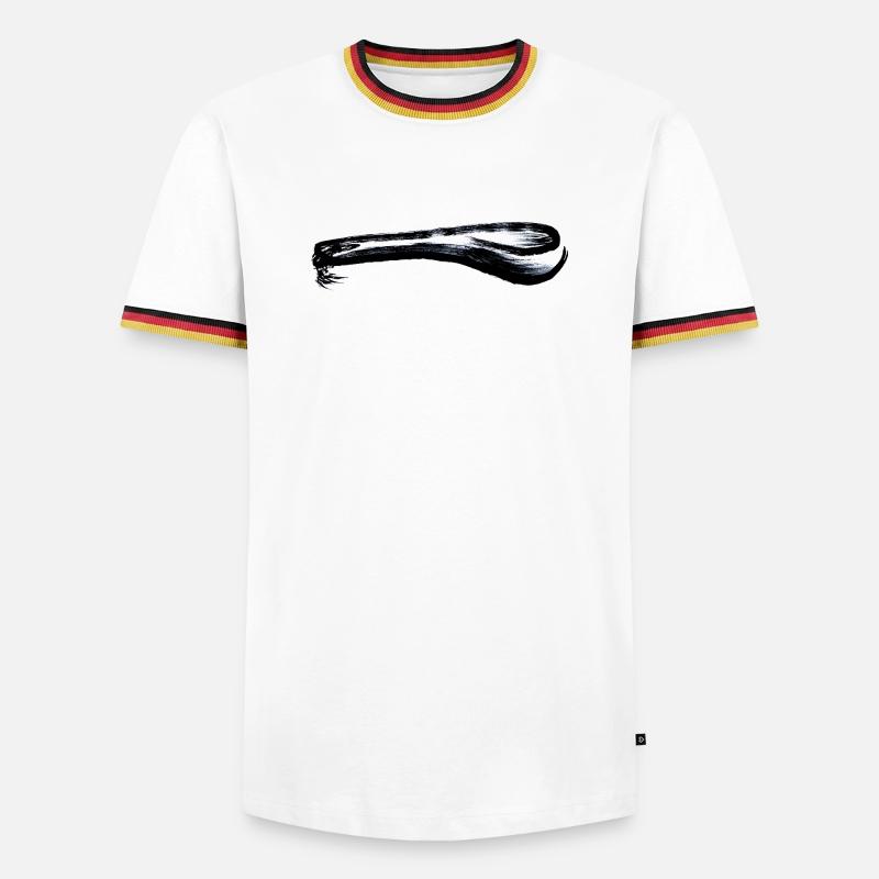 thick spoon - Men's Ringer Shirt - white/tricolour
