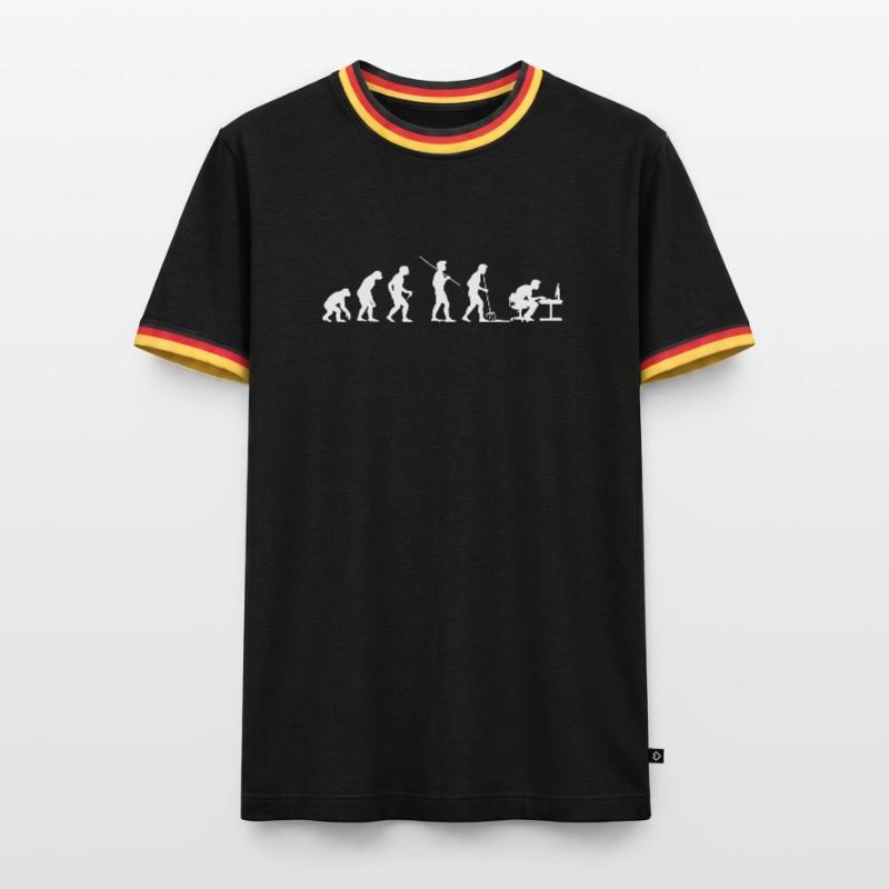 Evolution Programmer Computer Geek Men's Ringer Shirt