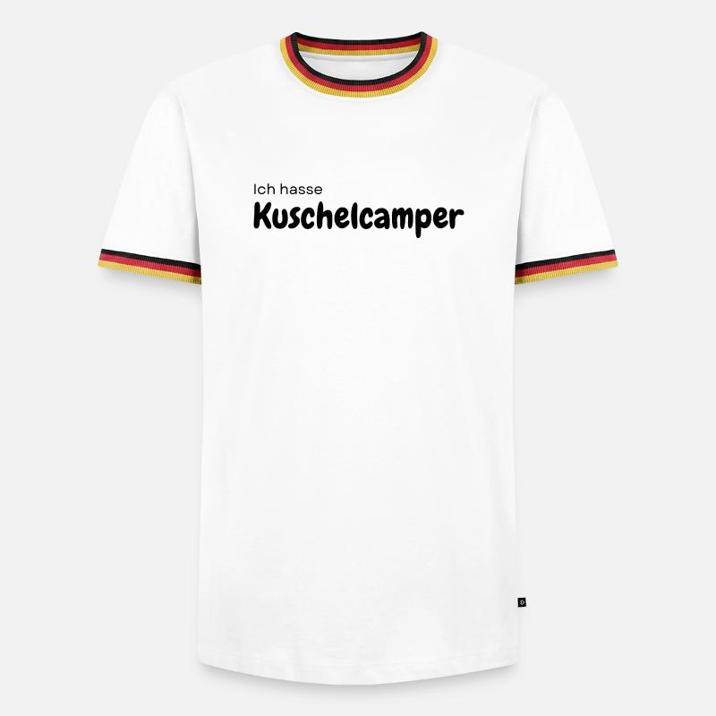 Cuddle camper - Men's Ringer Shirt - white/tricolour