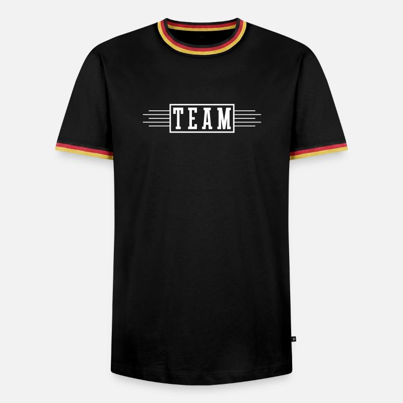 Team Stroke - Men's Ringer Shirt - black/tricolour
