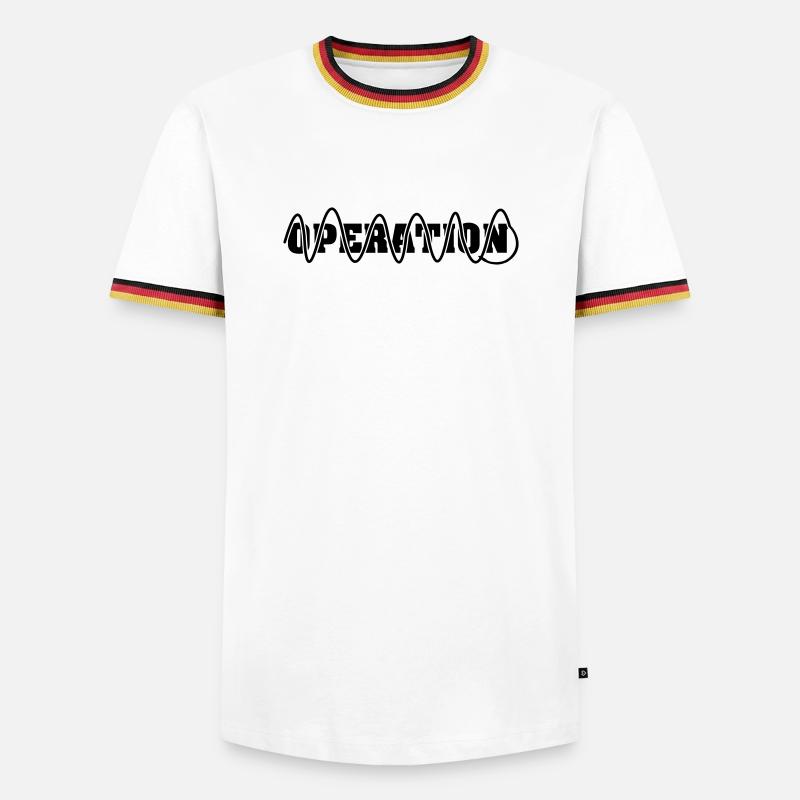 Surgery if wound sutured - Men's Ringer Shirt - white/tricolour