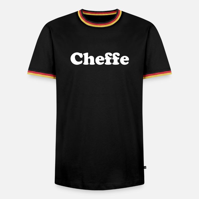 Cheffe - Men's Ringer Shirt - black/tricolour