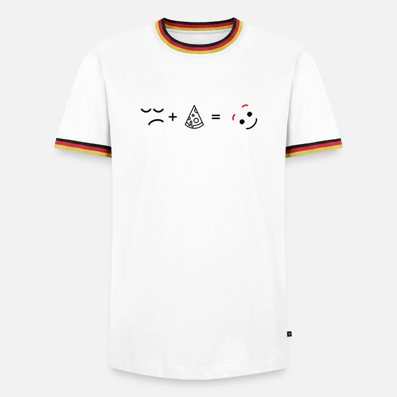Awaiting design upload - Men's Ringer Shirt - white/tricolour
