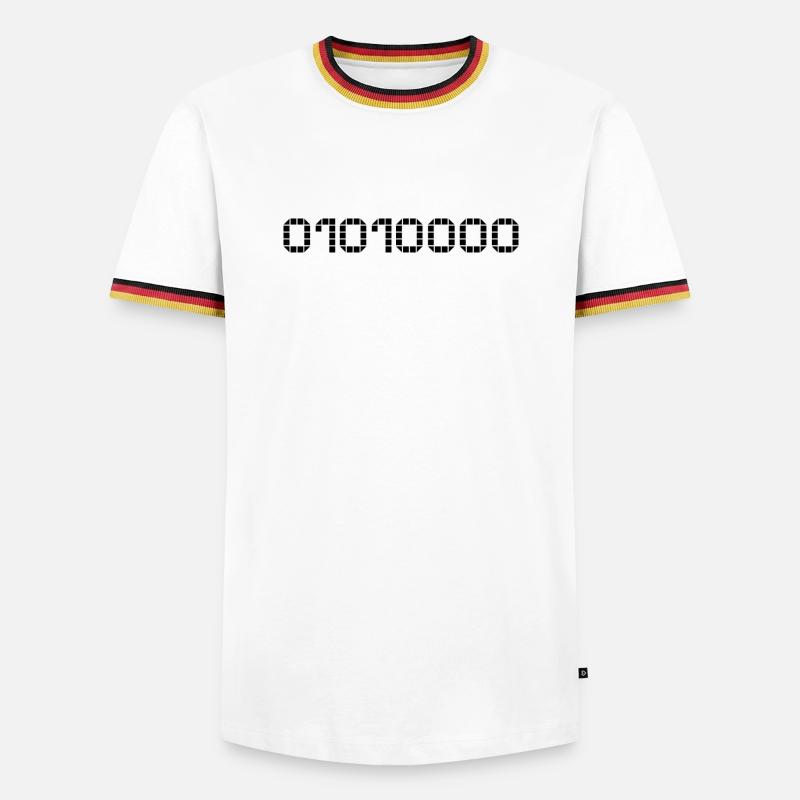 Binary notation - 80 - Men's Ringer Shirt - white/tricolour