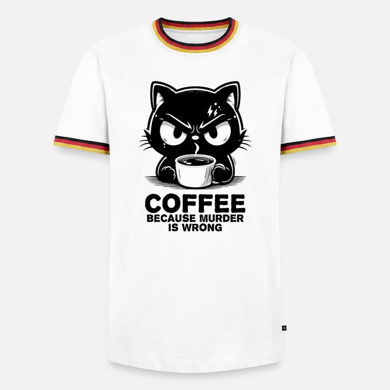 Murder is wrong - Men's Ringer Shirt - white/tricolour