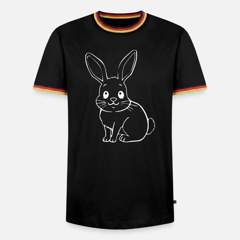 Rabbit Bunny Bunny Dwarf Rabbit Gift - Men's Ringer Shirt - black/tricolour