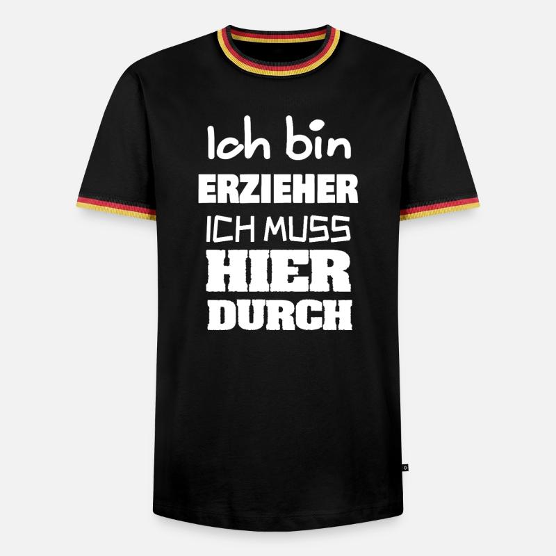 Educator - Men's Ringer Shirt - black/tricolour
