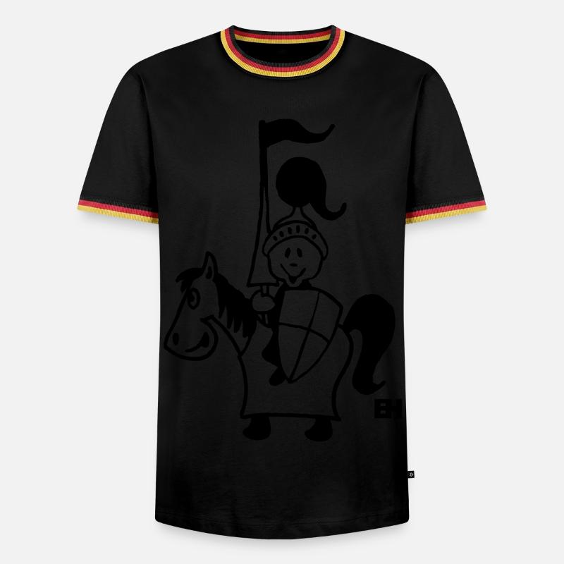 Knight - Men's Ringer Shirt - white/tricolour