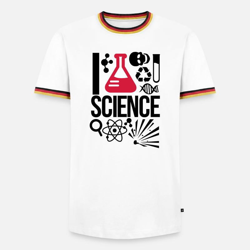 science - Men's Ringer Shirt - white/tricolour