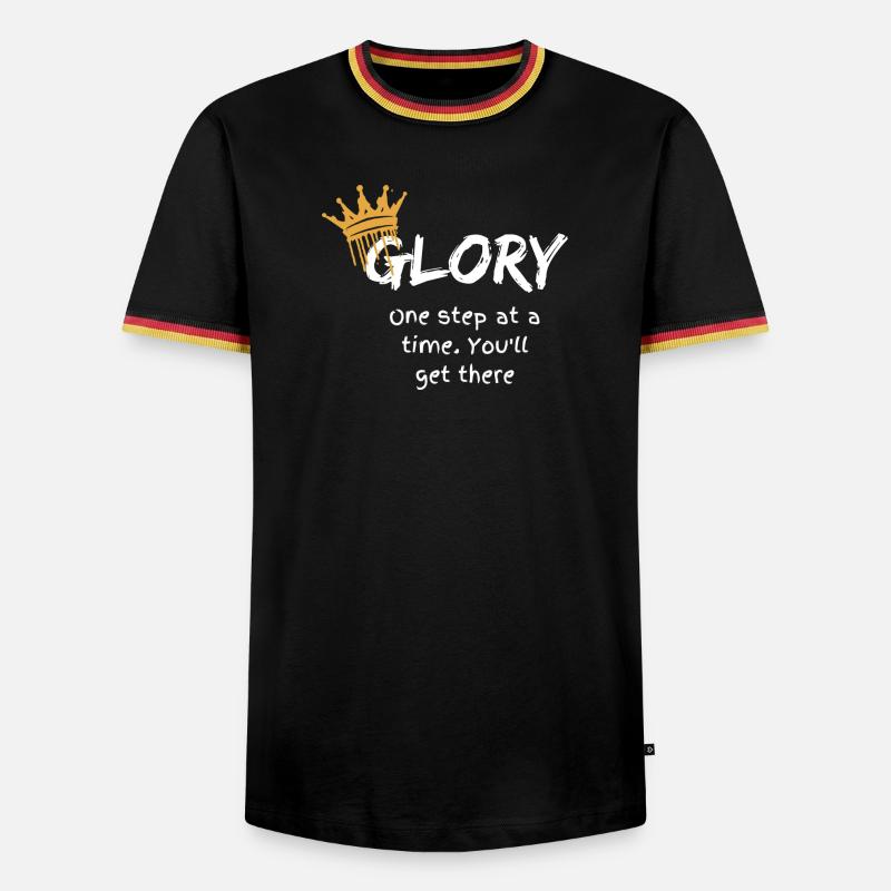 Glory - Men's Ringer Shirt - black/tricolour
