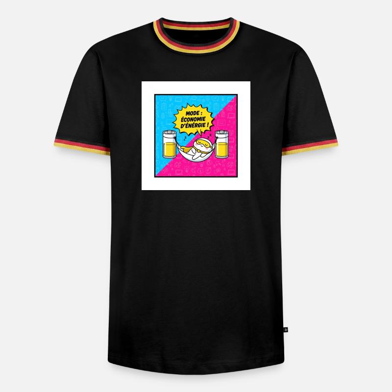 Hammock Power Saving Mode - Men's Ringer Shirt - black/tricolour