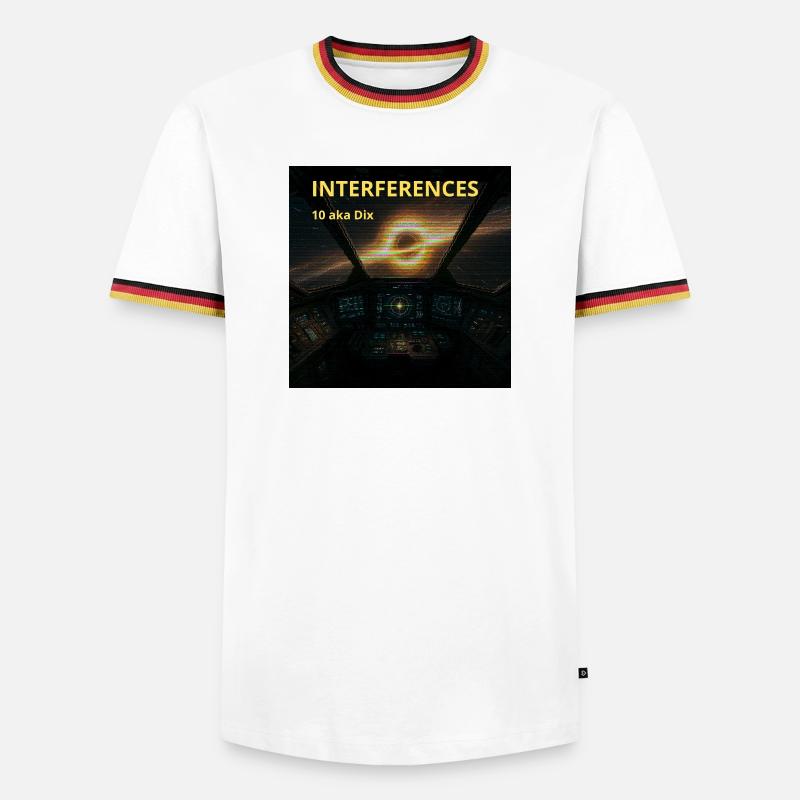 Nebula Cockpit Interference - Men's Ringer Shirt - white/tricolour