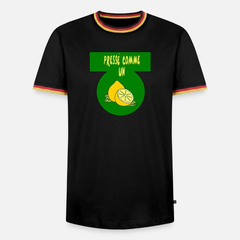 Squeezed like a lemon - Men's Ringer Shirt - black/tricolour