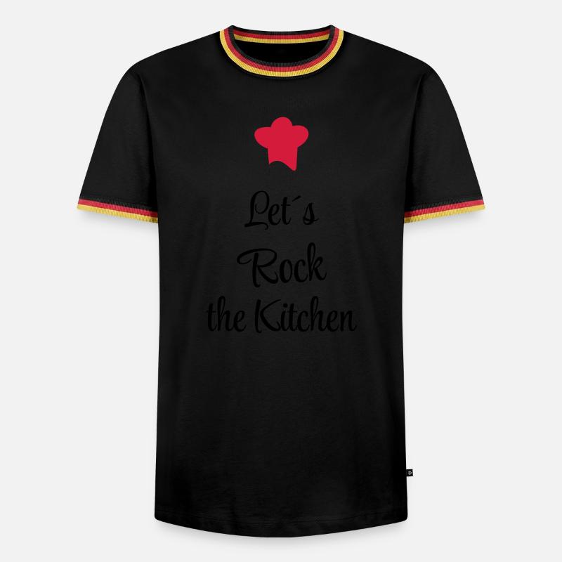 Let's rock the Kitchen - Men's Ringer Shirt - black/tricolour