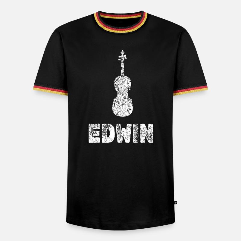 Gift for Edwin - Men's Ringer Shirt - black/tricolour