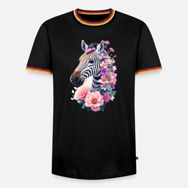 Zebra - Men's Ringer Shirt - black/tricolour