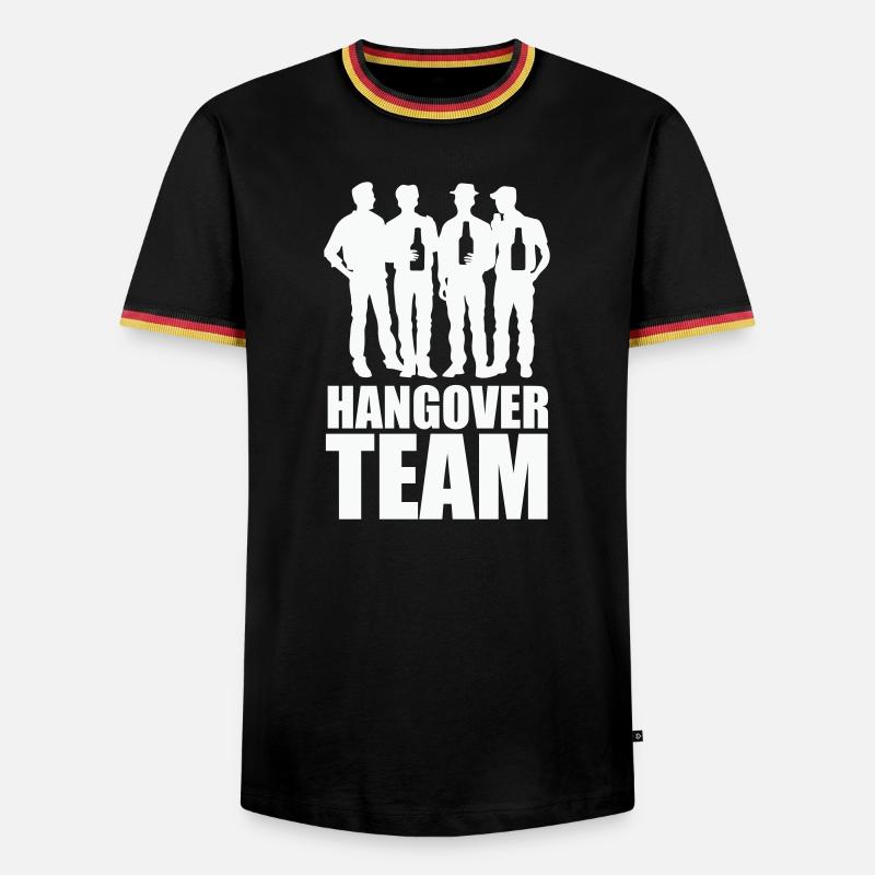 Hangover Team - Men's Ringer Shirt - black/tricolour