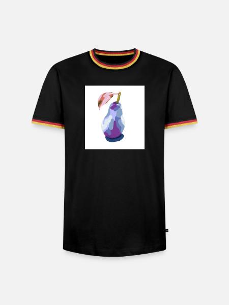 Pear in Pastels Abstract - Men's Ringer Shirt - black/tricolour