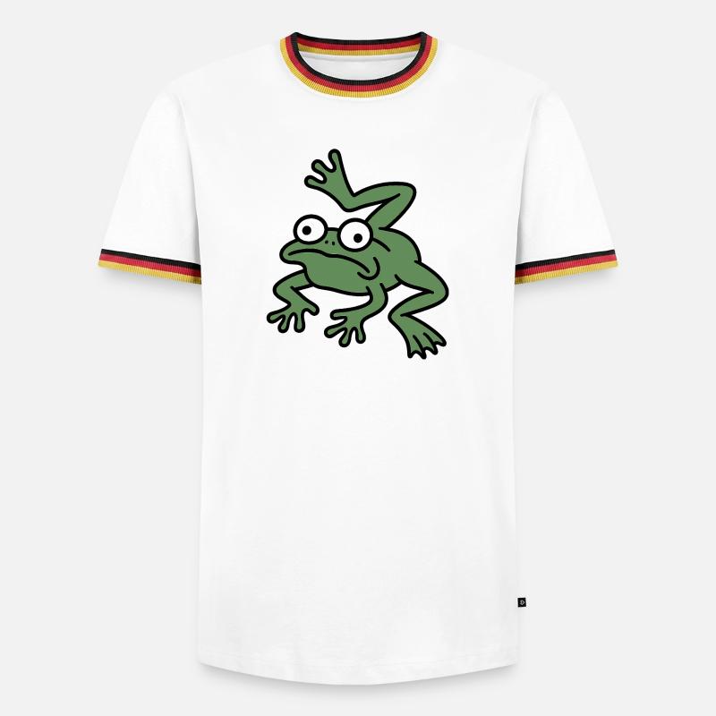 Derpy Frog leg - Men's Ringer Shirt - white/tricolour