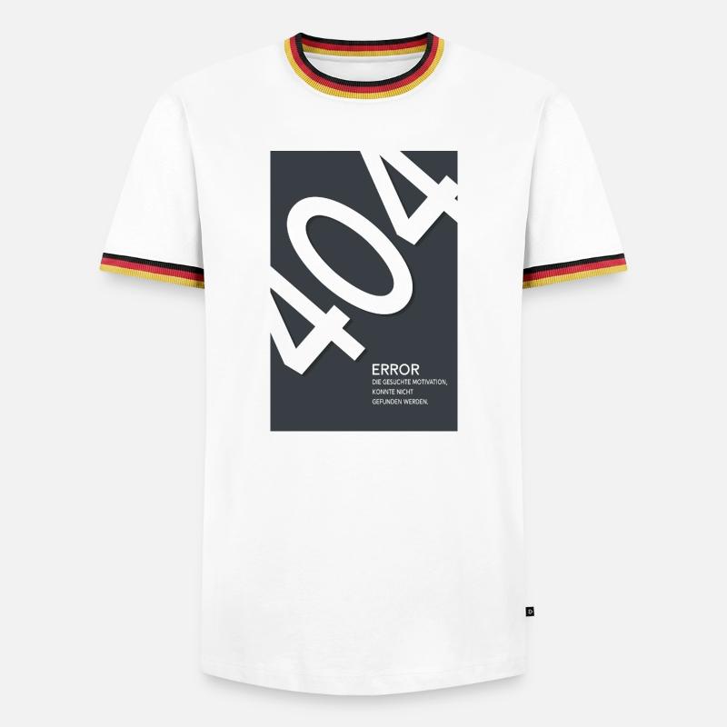 Error 404 Motivation Not Found - Men's Ringer Shirt - white/tricolour