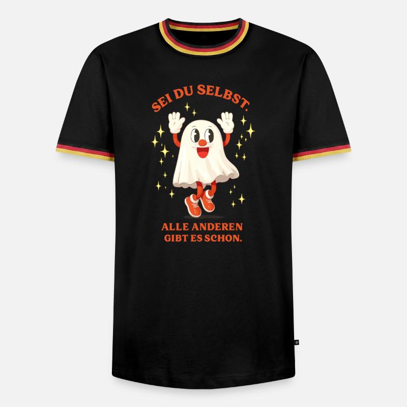 Sei Du Selbst Glitzernder Geist - Männer Kontrast-T-Shirt - Schwarz/Dreifarbig