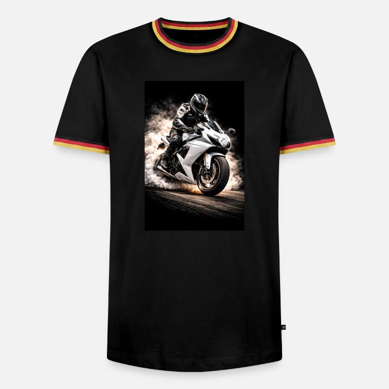 Smoke Engine - Men's Ringer Shirt - black/tricolour