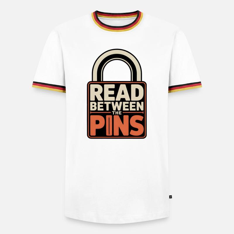 Read Between Pins | Lockpicking Insider - Men's Ringer Shirt - white/tricolour