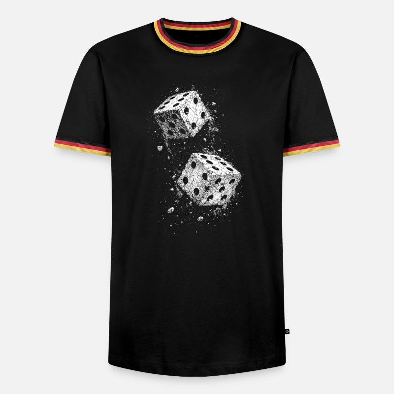 Cube - Men's Ringer Shirt - black/tricolour