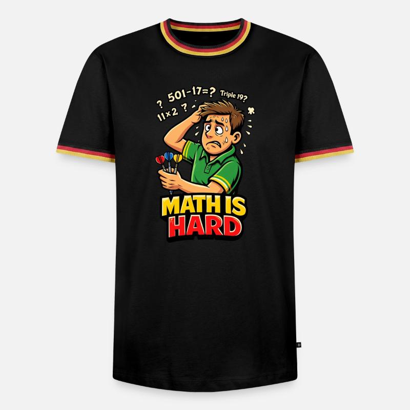 Math is hard darts - Men's Ringer Shirt - white/tricolour