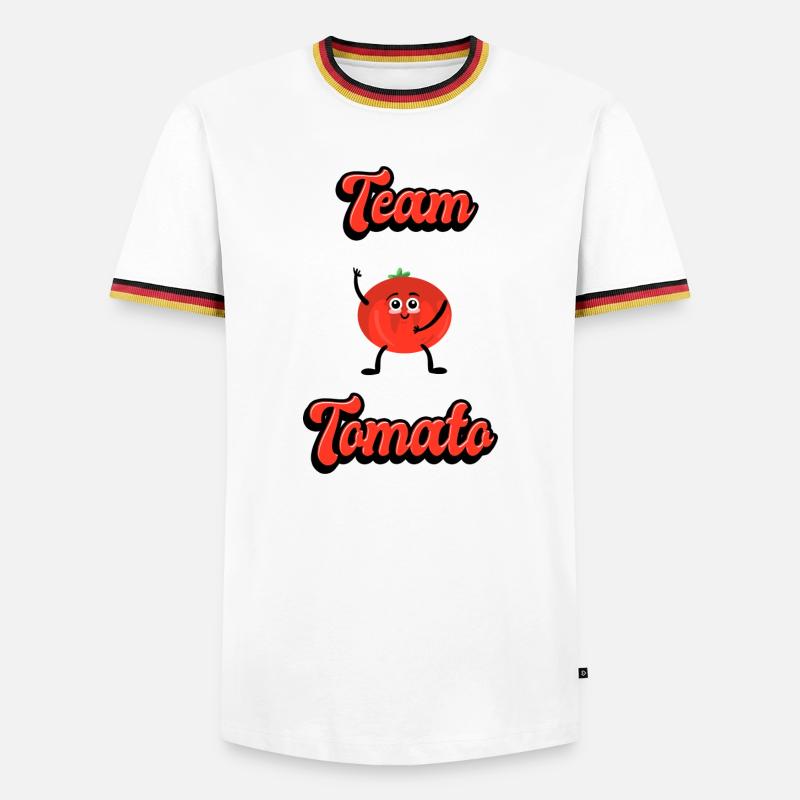 Team Tomato - Men's Ringer Shirt - white/tricolour