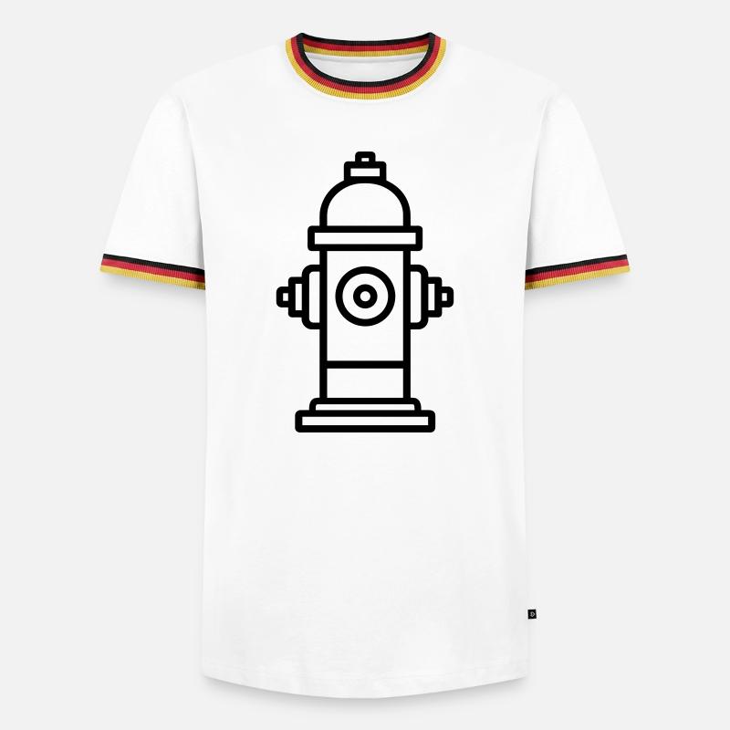Fire hydrant - Men's Ringer Shirt - white/tricolour