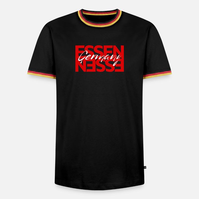 Essen Germany - Men's Ringer Shirt - white/tricolour