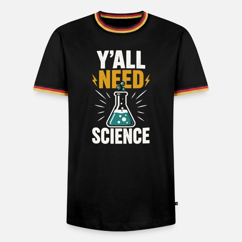 Science is needed - Men's Ringer Shirt - black/tricolour