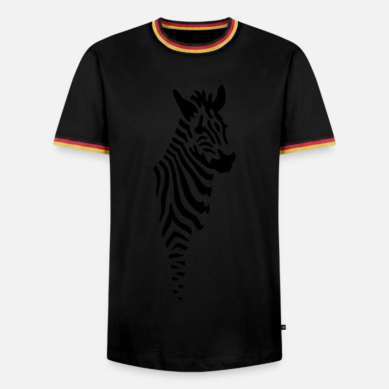 zebra - Men's Ringer Shirt - white/tricolour