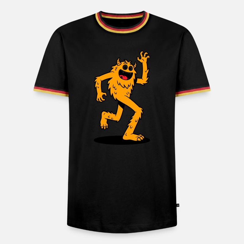 sample - Men's Ringer Shirt - black/tricolour