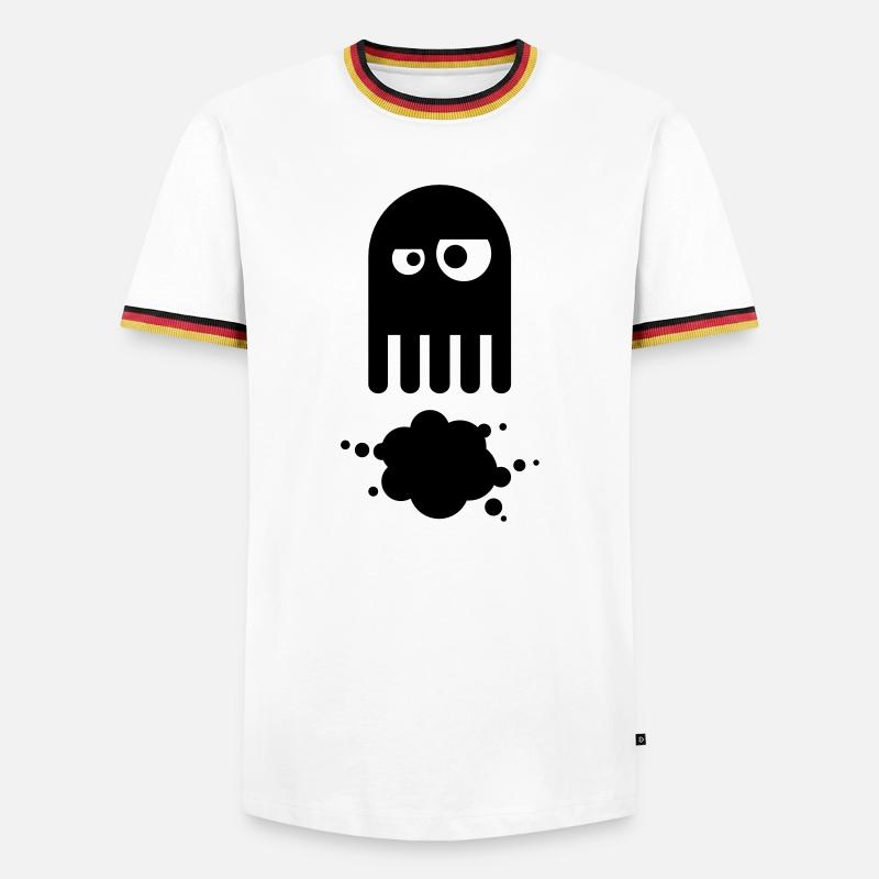 octopus - Men's Ringer Shirt - white/tricolour