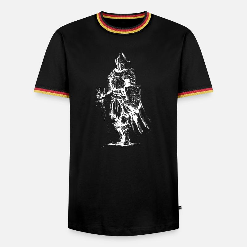 Skeleton Knight Armor - Men's Ringer Shirt - black/tricolour
