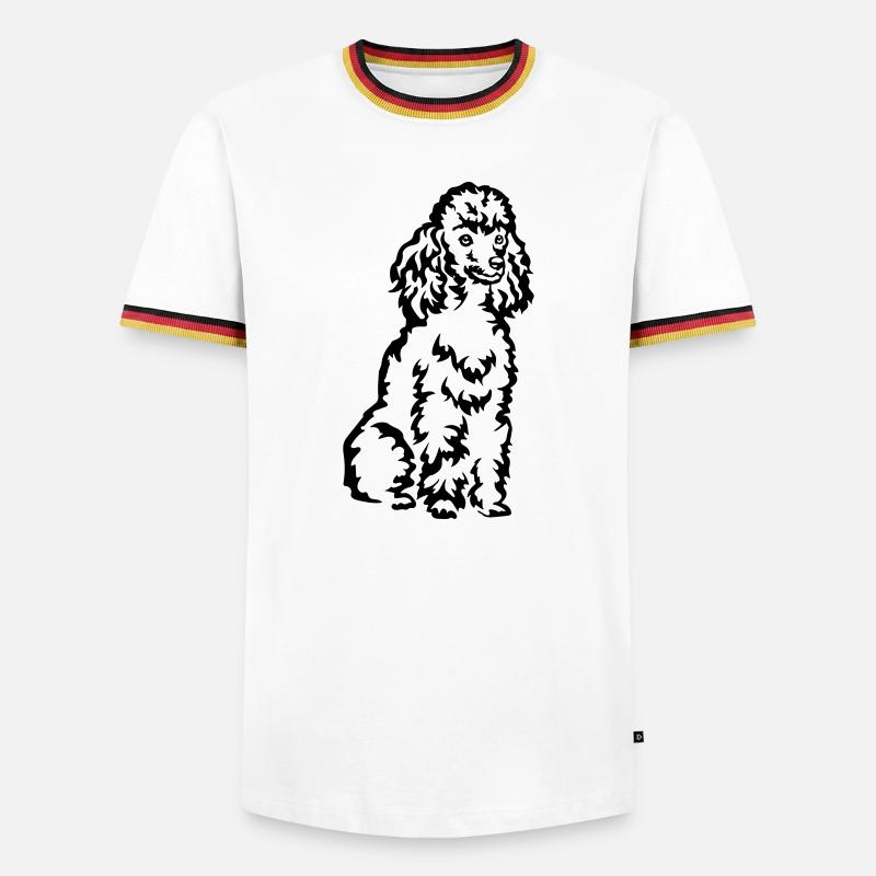 Poodle - Men's Ringer Shirt - white/tricolour