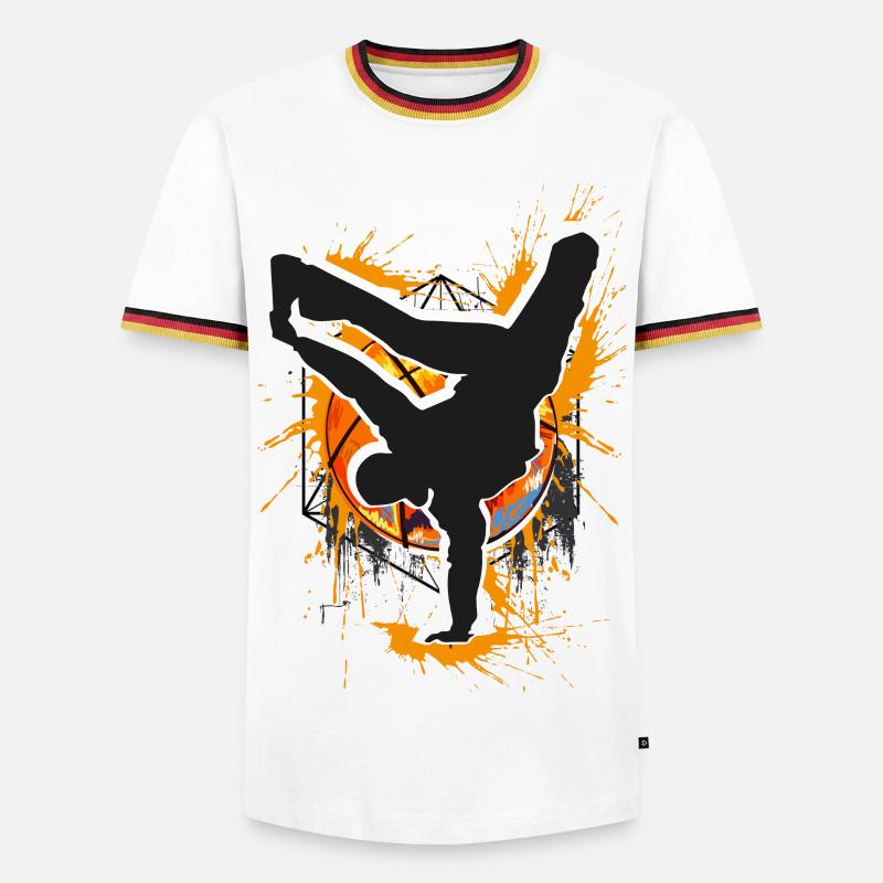 Breakdance - Breakdancer - Breakdancing - Bboy - Men's Ringer Shirt - white/tricolour