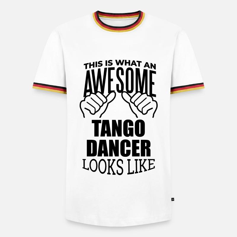 Tango - Men's Ringer Shirt - white/tricolour