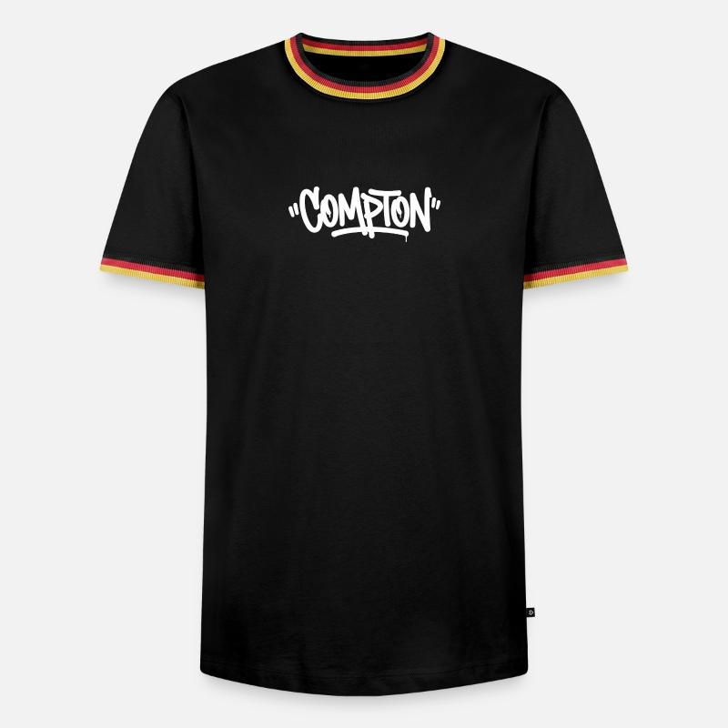 Compton Graffiti - Men's Ringer Shirt - black/tricolour