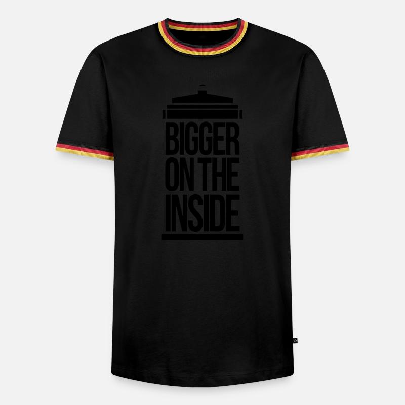 Bigger on the inside - Men's Ringer Shirt - black/tricolour