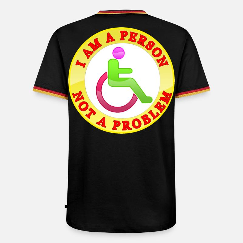 I Am a Person Not a Problem - Men's Ringer Shirt - black/tricolour