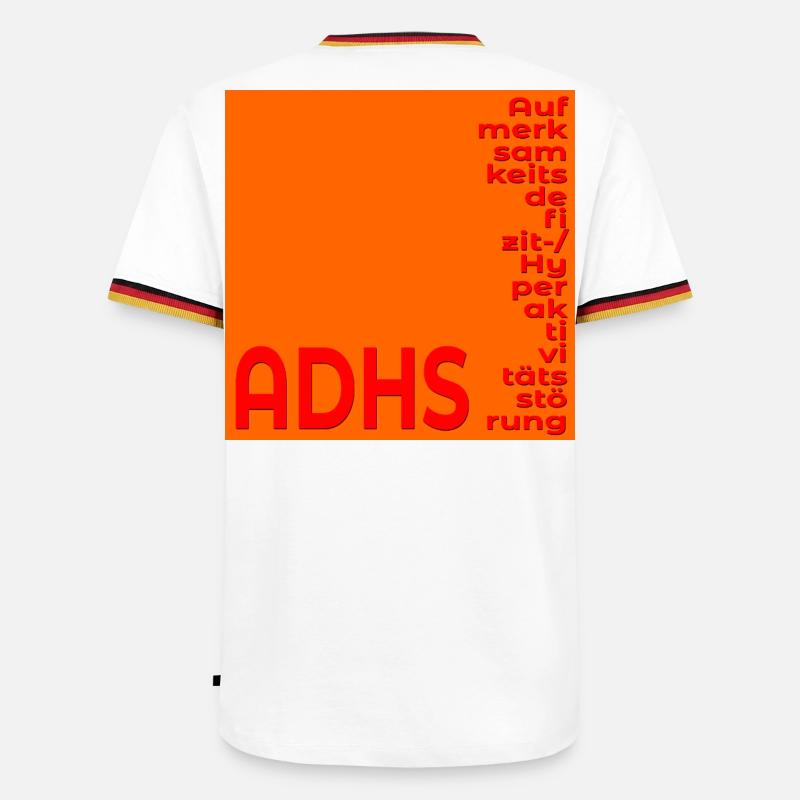 ADHD'S FOCUS CONCENTRATION - Men's Ringer Shirt - white/tricolour
