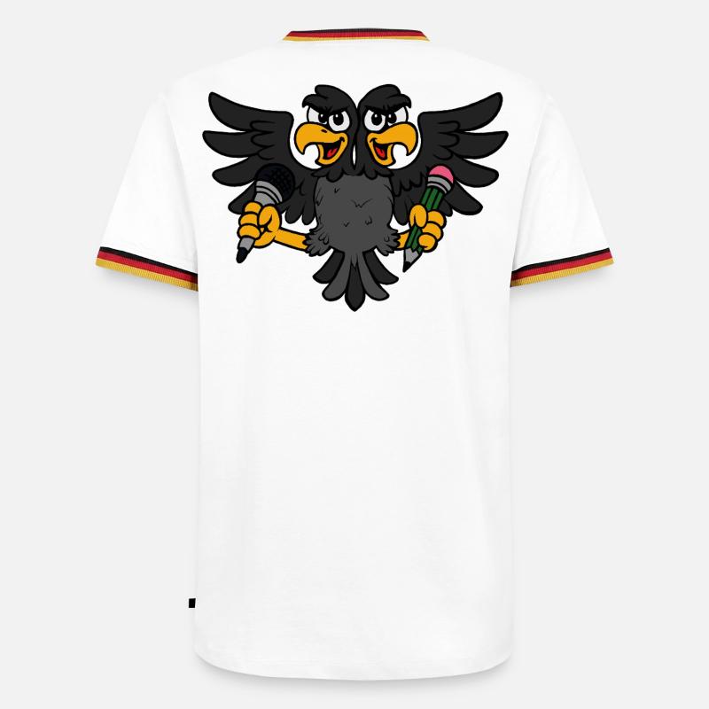 Creative Eagle - Men's Ringer Shirt - white/tricolour